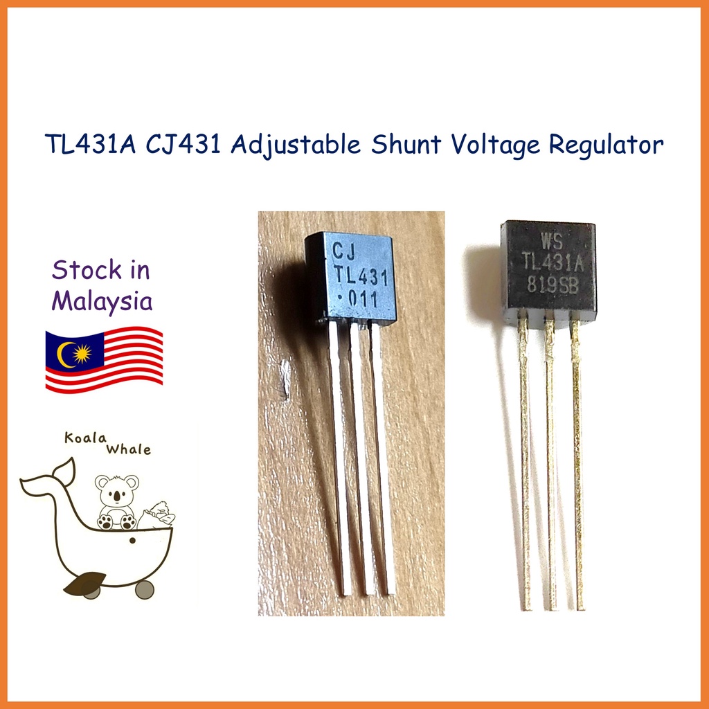 TL431 TL431A CJ431 431 Adjustable Shunt Voltage Regulator Transistor TO ...
