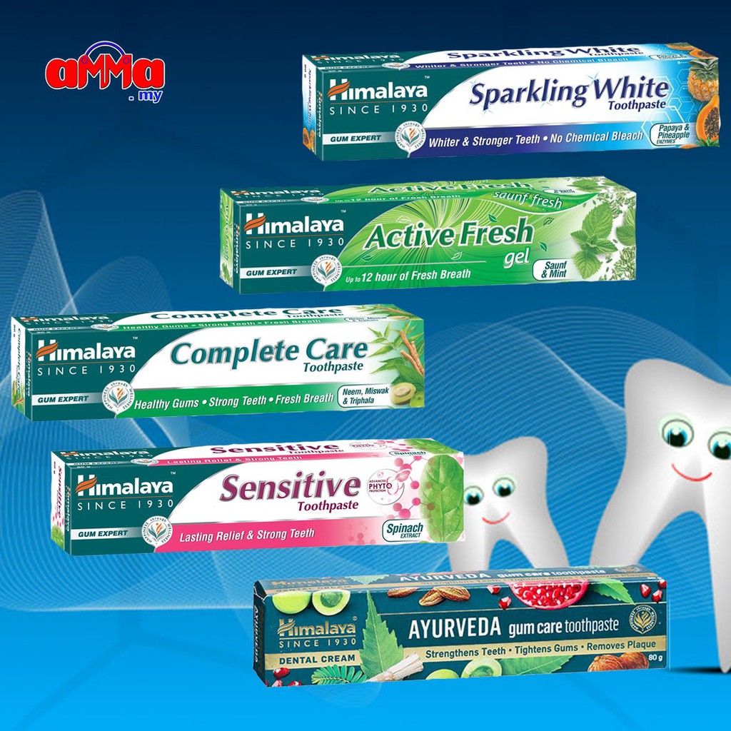 HIMALAYA Toothpaste Complete Care Sparkling White Dental Cream Active
