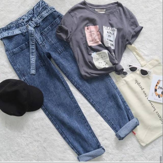 Baggy Cargo Jeans Wash Shopee Malaysia