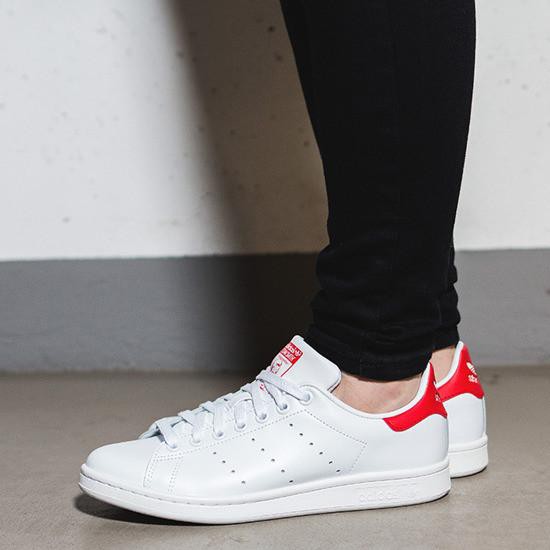 adidas stan smith collegiate red