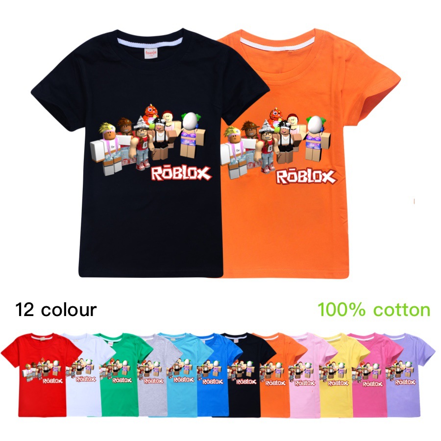 100 Cotton 2020 Summer Roblox Tshirt Mobile Game Gaming Tee Gamer T Shirt Girl Shirt Diy Name Cute Game Shopee Malaysia - chad official t shirt roblox