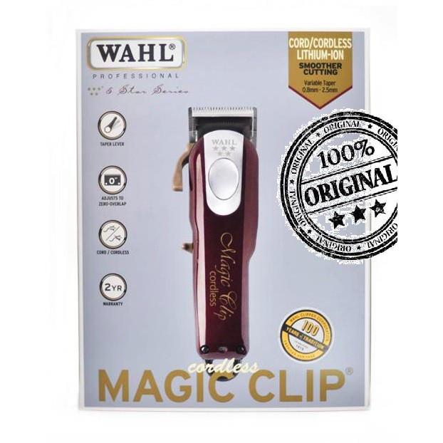 wahl professional 5 star magic clip cordless hair clipper