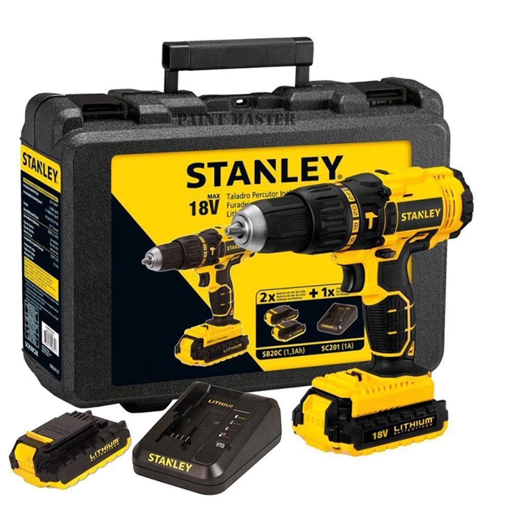 Stanley SCH20C2K 18V Li-Ion 1.3Ah Hammer Drill | Shopee Malaysia