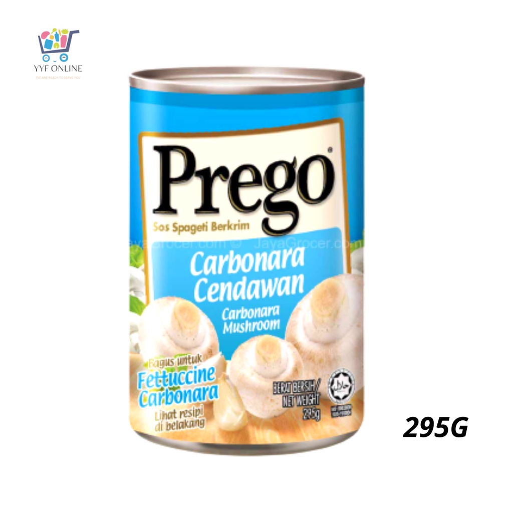PREGO CARBONARA MUSHROOM PASTA SOS BERKRIM CARBORANA CENDAWAN (295G)