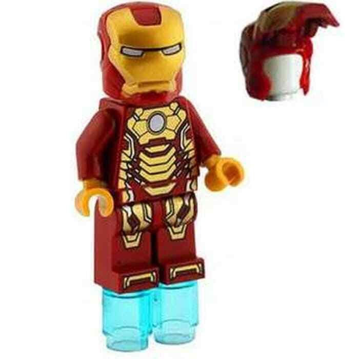 lego white iron man