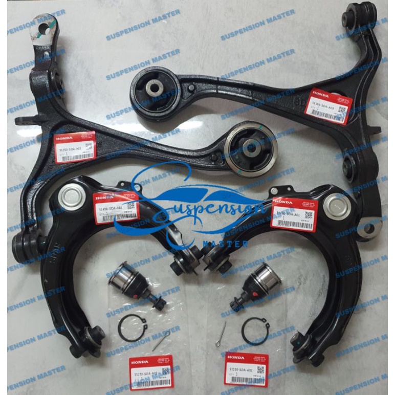 6 IN 1 SET FRONT LOWER ARM/UPPER ARM/LOWER ARM BALL JOINT HONDA