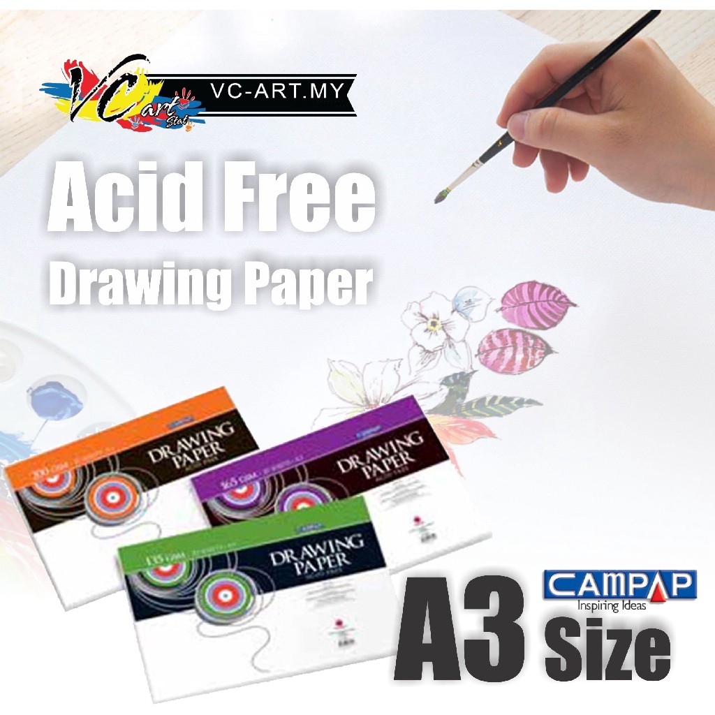 campap drawing paper a3 size 20 sheets acid free