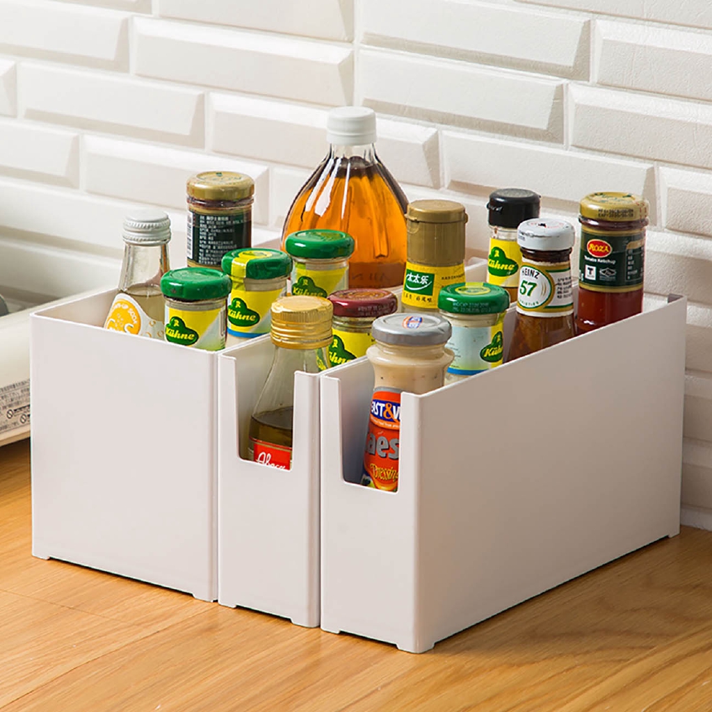 Kitchen Seasoning Thickening Plastic Storage Box Under Cupboard Drawer Organizer