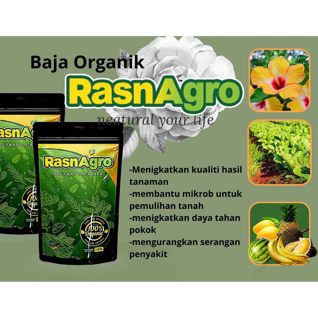 Buy 🔥BELI 2 FREE 1🔥BAJA ORGANIK RASNAGRO PREMIUM PRODUK 3 IN 1 