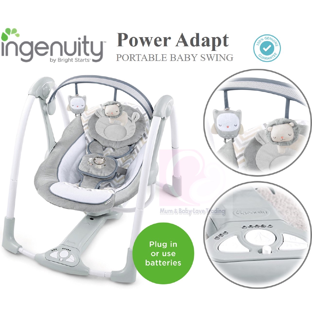 ingenuity adapt portable swing