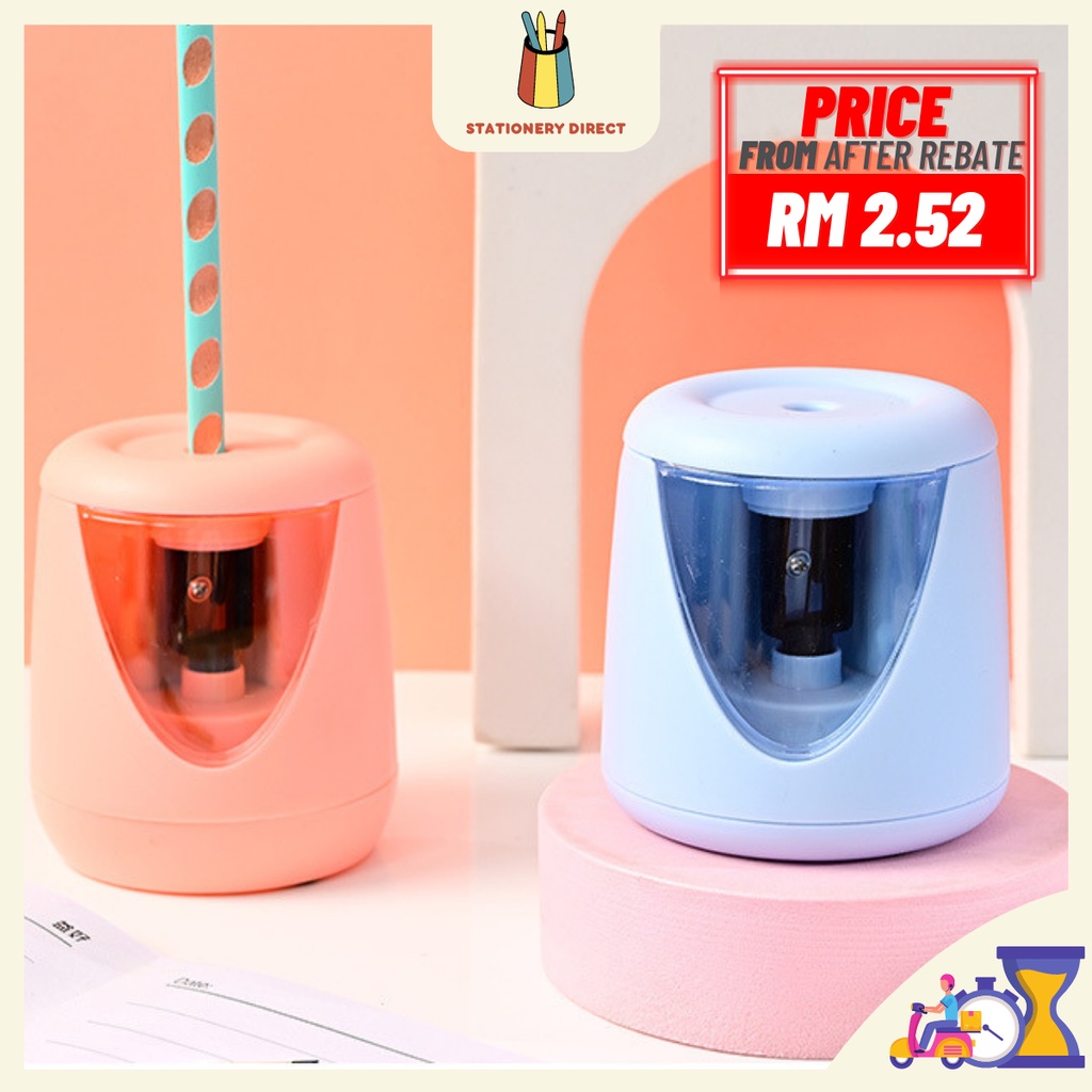 Electronic Sharpener Automatic Pencil Sharpener(Free 1 Refill) Shopee