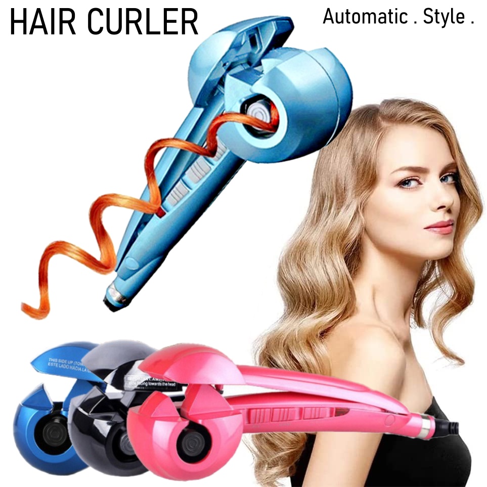 【Malaysia Plug】Automatic Auto Hair Curler Waver Roller Crimp Curling Spin Iron Styling Tool Styler / Pengeriting Rambut