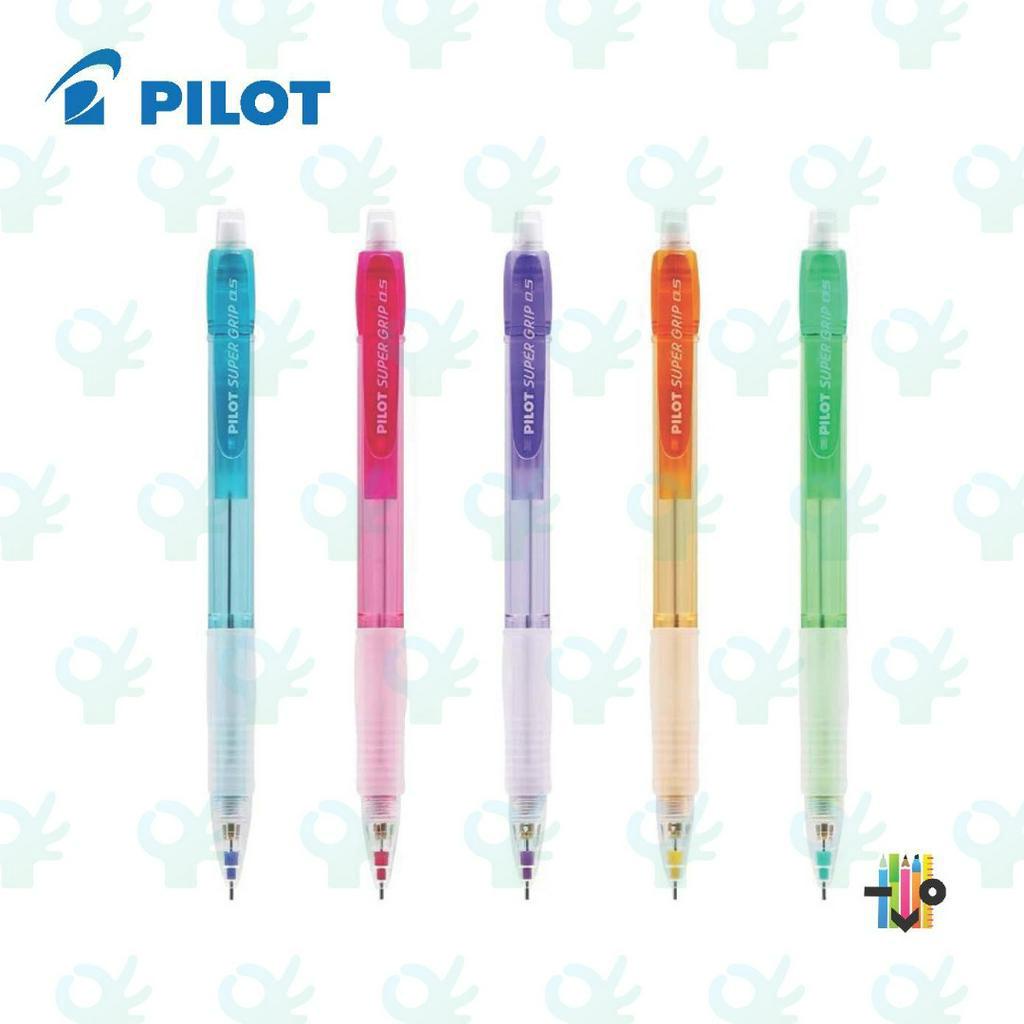 PILOT SUPER GRIP MECHANICAL PENCIL 0.5MM (NEON BARREL COLOUR) Shopee