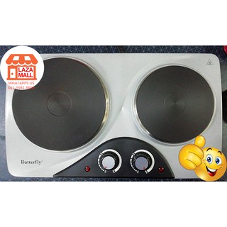 BUTTERFLY BHP 1621 ELECTRIC DOUBLE HOT PLATE 2 YEAR 