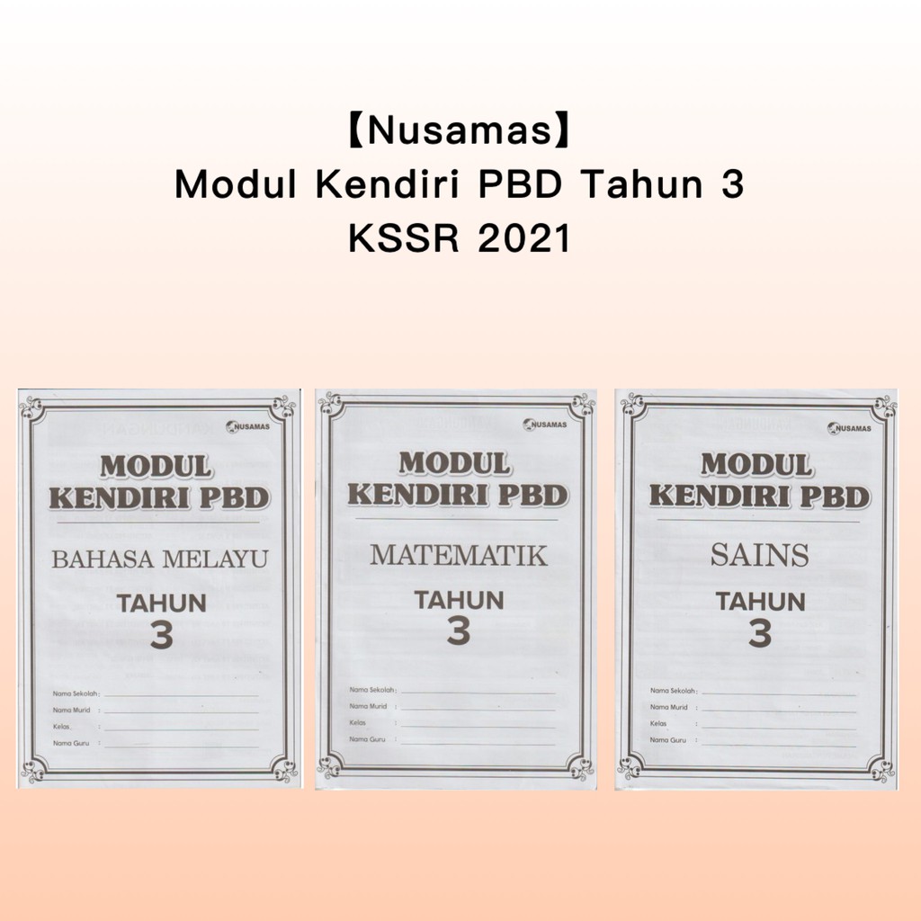 Buy Nusamas Buku Latihan Modul Kendiri Pbd Tahun 3 Kssr 2021 Seetracker Malaysia