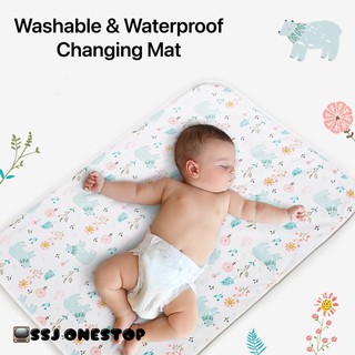 Washable Changing Mat Waterproof Mattress Bedsheet Pelapik Kalis Air Pad Telap 婴儿隔尿垫