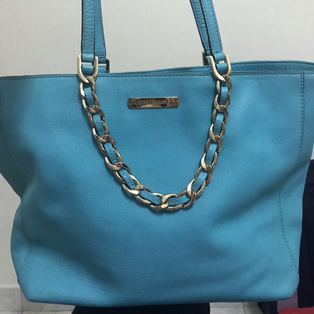 michael kors blue tote