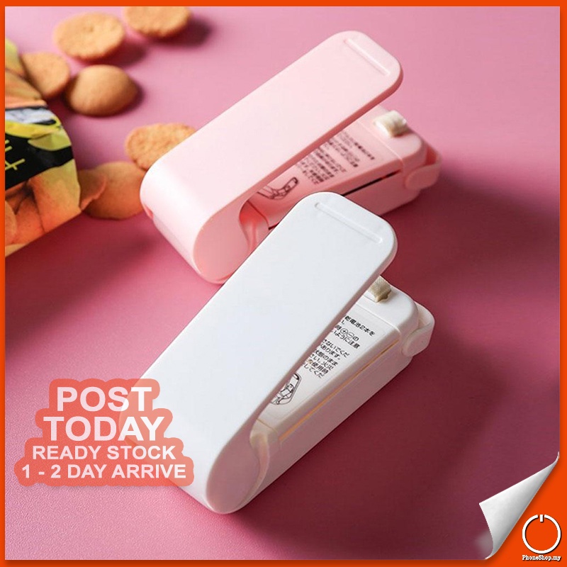 Portable Mini Heat Sealing Machine Impulse Food Snack Storage Sealer Kitchen Tool Mesin Pengedap Makanan 迷你封口机