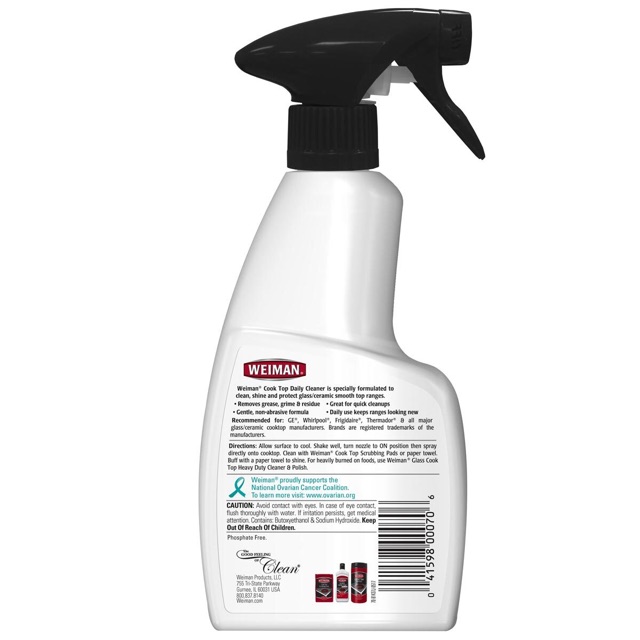 Weiman Cook Top Cleaner 355ml Shopee Malaysia