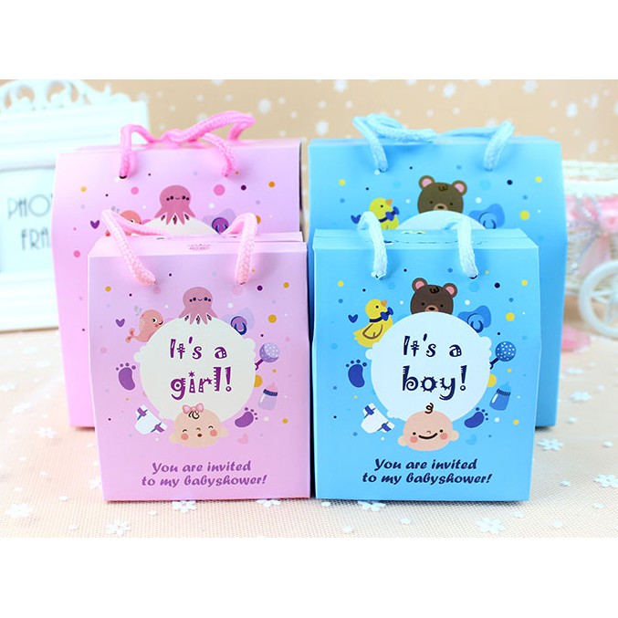 Cute Doorgift Box Majlis Akikah Baby Shower Goodies Box Baby Boy And Girl Shopee Malaysia