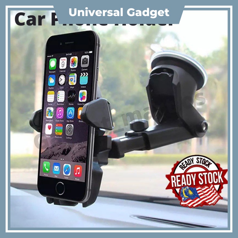 UNIVERSAL GADGET Universal 360 Long Neck Car Mount Phone Holder Mobile Phone Stand With Strong Silicon Base