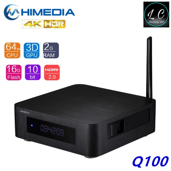 Himedia Q100 4KHDR Quad Core Android 7.0 Smart TV BOX 2GB RAM + 16GB ROM Support 3.5 inch SATA HDD