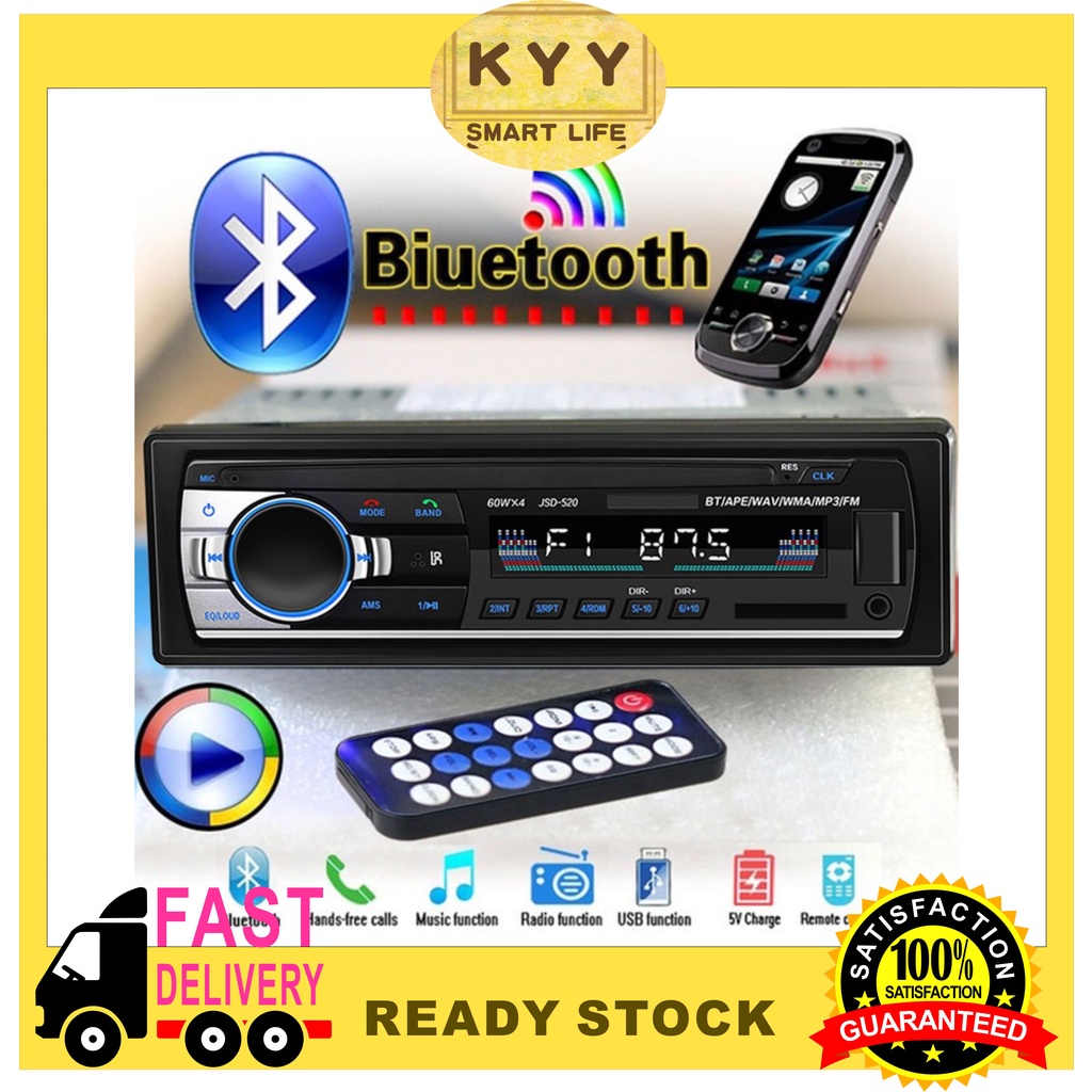 KYY Bluetooth USB Car Radio Stereo Head Unit Player MP3/USB/SD/AUX/FM ...