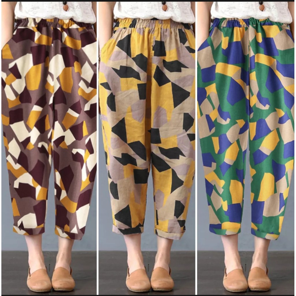 Hareem Retro Look Giggle PANTS | Shopee Malaysia