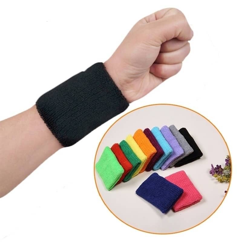 2PCs Sweatband Hand Protector Wristband Professional Hand Support Brace Wraps for Basketball Badmin 