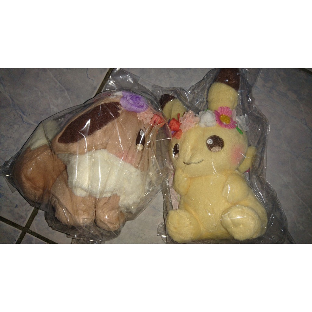 pokemon center original stuffed easter of pikachu