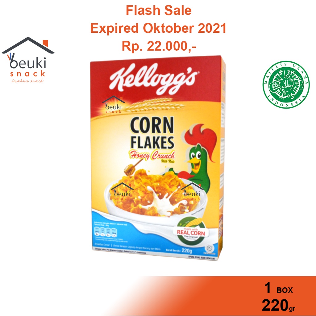 2gr Corn Flakes Honey Crunch Cereal For Snack