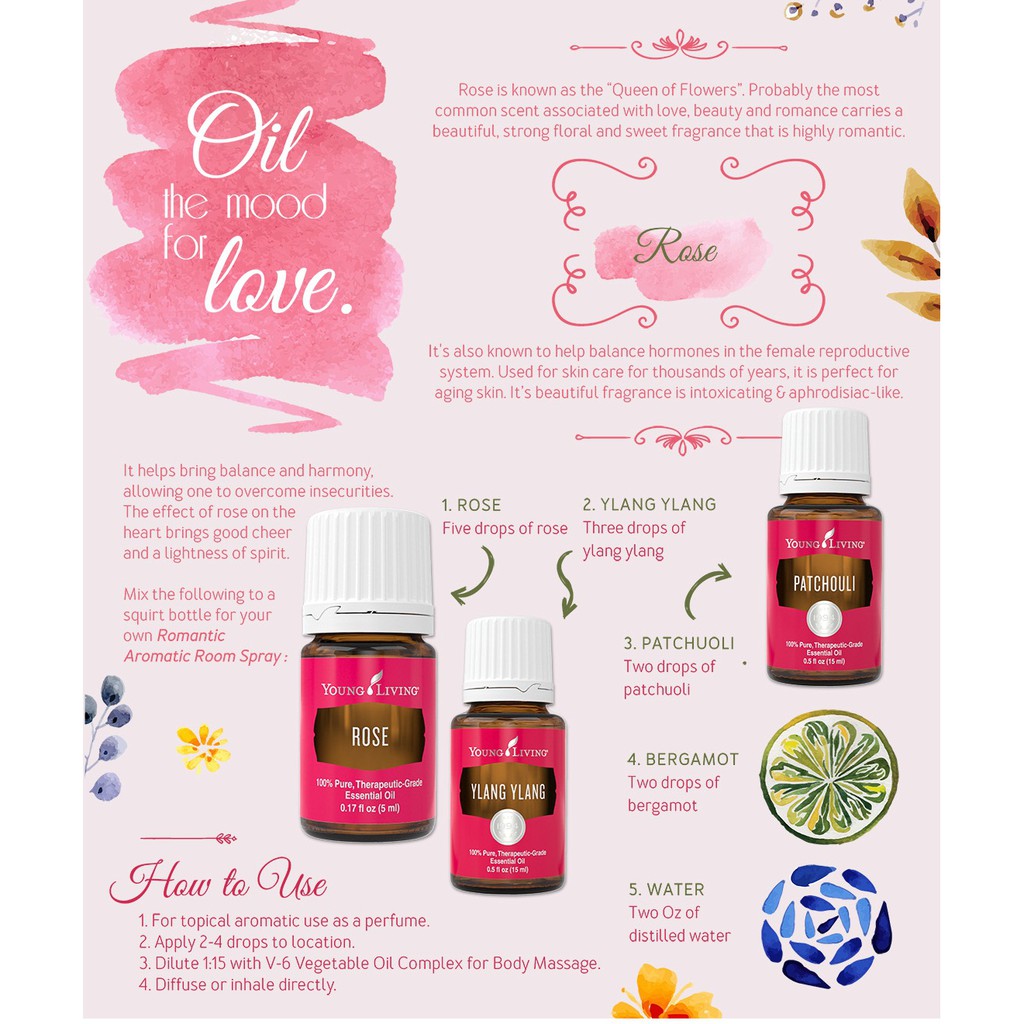 Cheapest Ready Stock Young Living Yl Rose Essential Oil Yl 5 Ml Shopee Malaysia