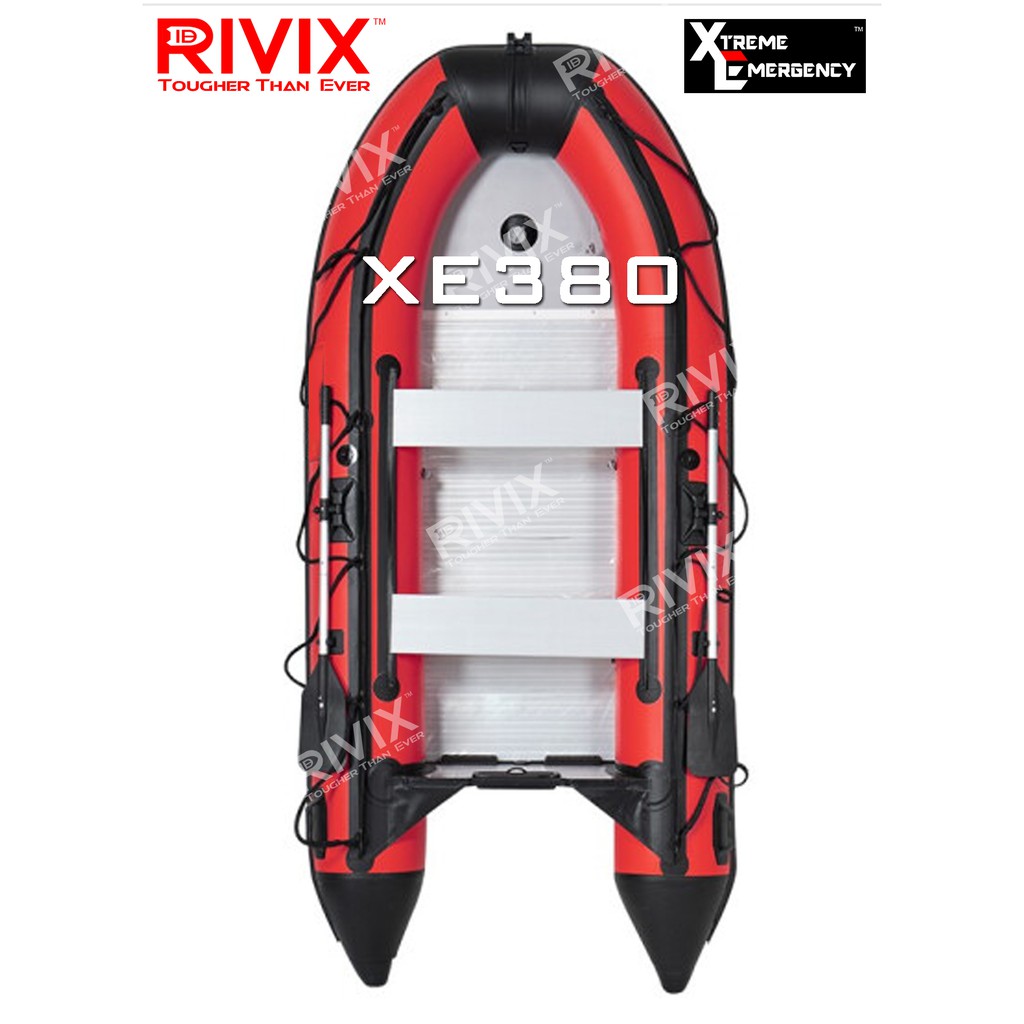 shopee: New RIVIX 2022 Xtreme Emergency XE series 1.2mm 2000 Denier Extra Thick Heavy Duty Military Gred RIVIXflatable Boat (0:1:Size:XE300;1:3:Color:Dark Grey Black)