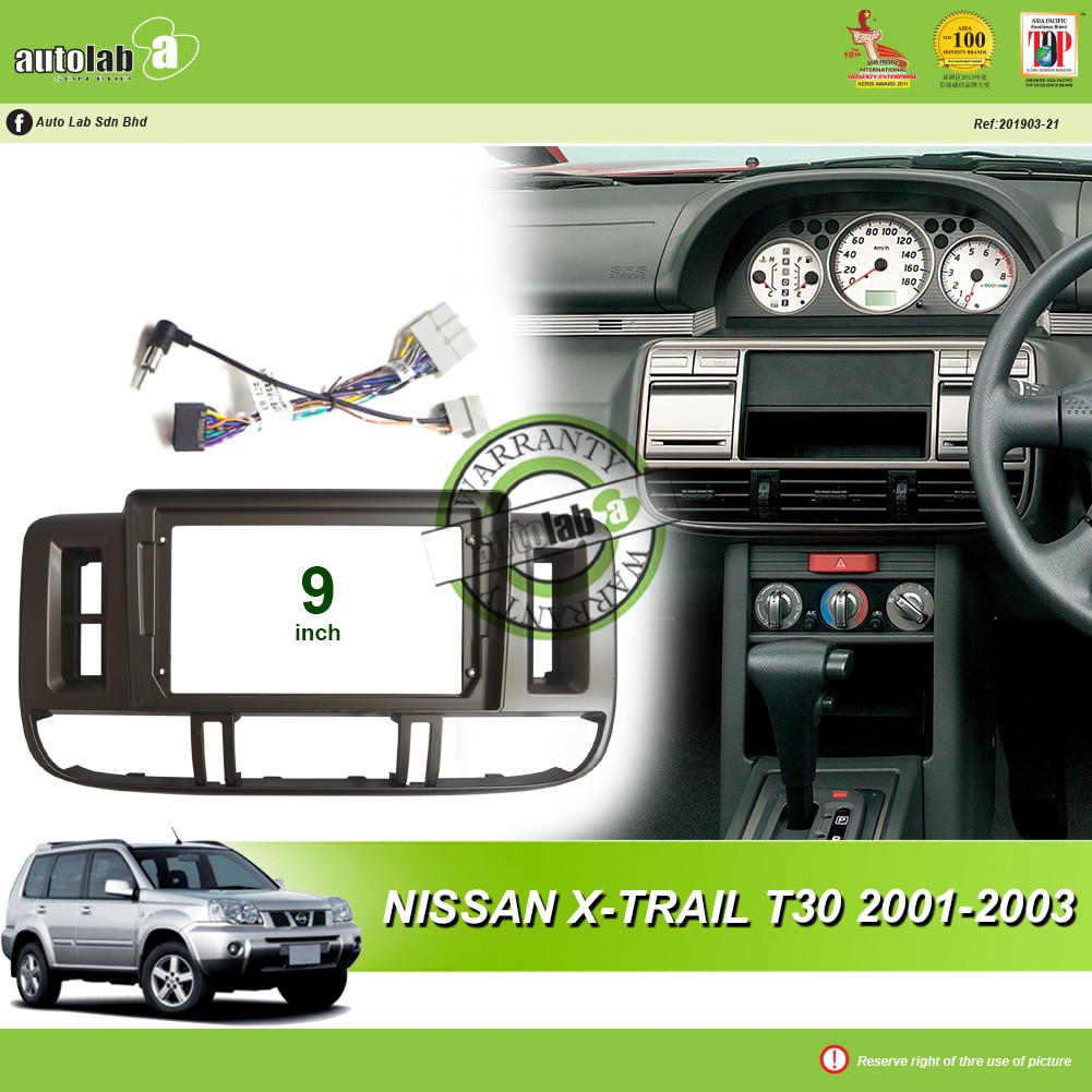Android Player Casing 9" Nissan XTrail T30 2001-2003 ( with Socket Nissan CB-12 & Antenan Join )