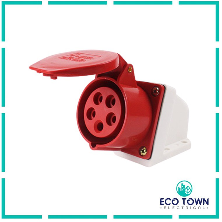 5 Pin 16A / 32A Industrial Commando Socket Wall Type IP44 Shopee Malaysia