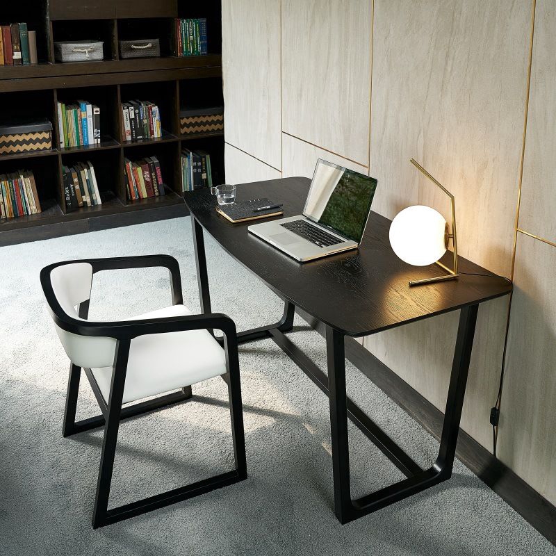 Nordic Desk Solid Wood Desk Black Modern Simple Computer Table