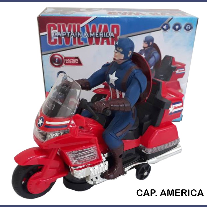 captain america motorcycle toy