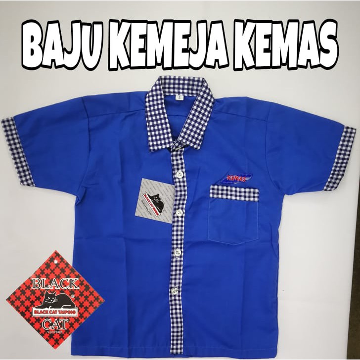 BAJU SEKOLAH KEMEJA KEMAS PRA TADIKA COTTON JENAMA BLACK CAT 