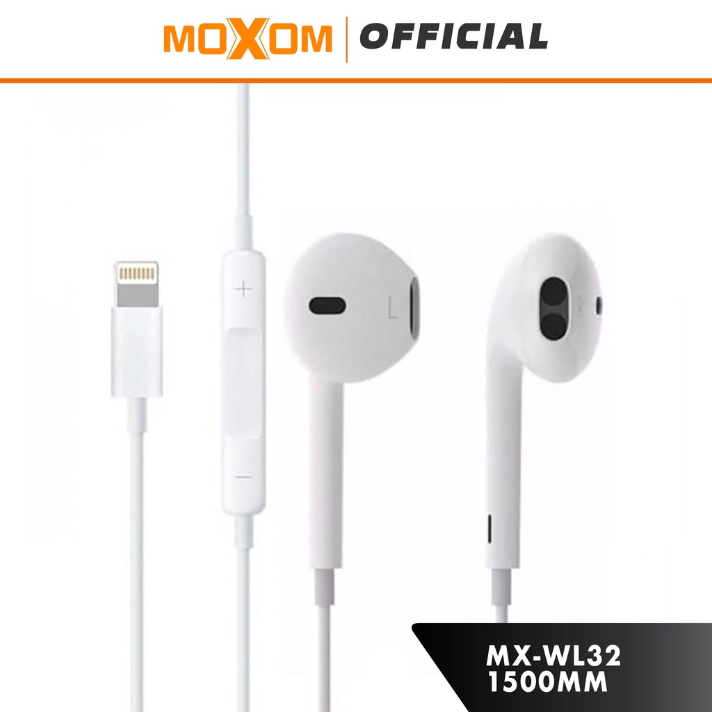 Moxom MX-WL32 String Bluetooth V5.0 Earphone For iPhone Music Earphone Superior Stereo Sound Lightning Earpod