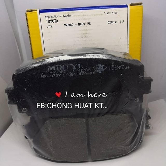 ORIGINAL MINTYE FRONT DISC BRAKE PAD TOYOTA VITZ NCP91 RS 1.5 Shopee