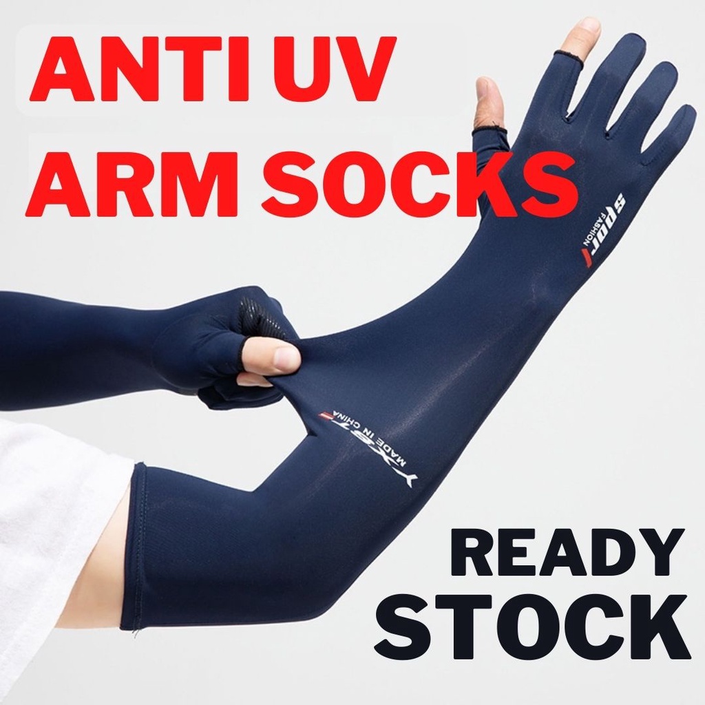 NINJAZ Motorcycle Riding Men Women Skidproof HandSock Muslim Sunblock Gloves Fishing Glove Basikal Bicycle Cycling Rider