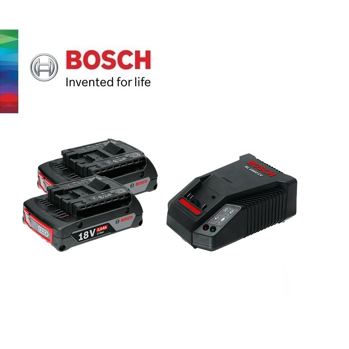 Bosch Starter Kit 18v 2 0ah Professional 2 Battery Charger