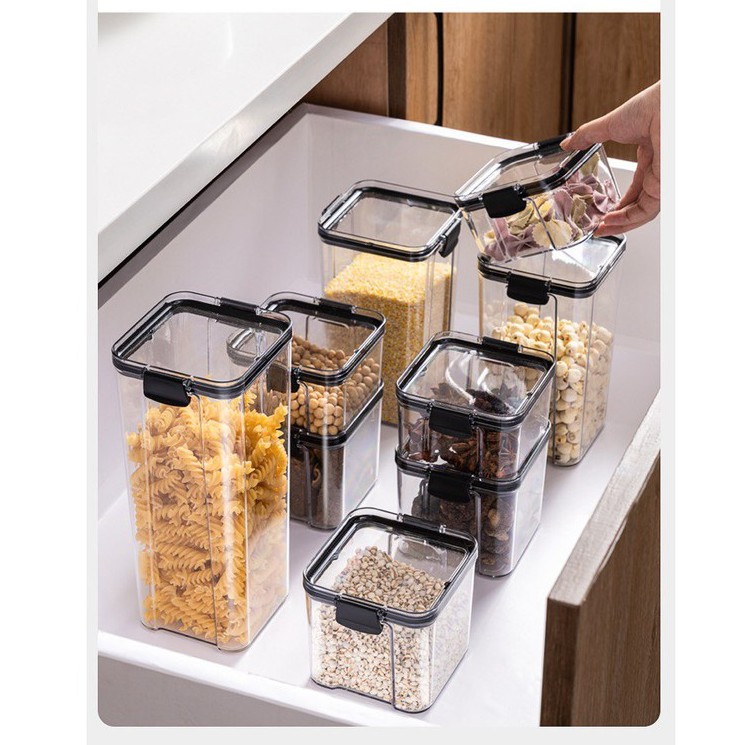 Buy Bekas Makanan Food Storage 700ml 1300ml Food Container Kedap Udara Airtight Air Tight Combo Measuring Cup Seetracker Malaysia