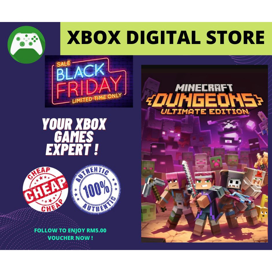 Minecraft Dungeons Ultimate Edition** XBOX SERIES / XBOX ONE (DIGITAL