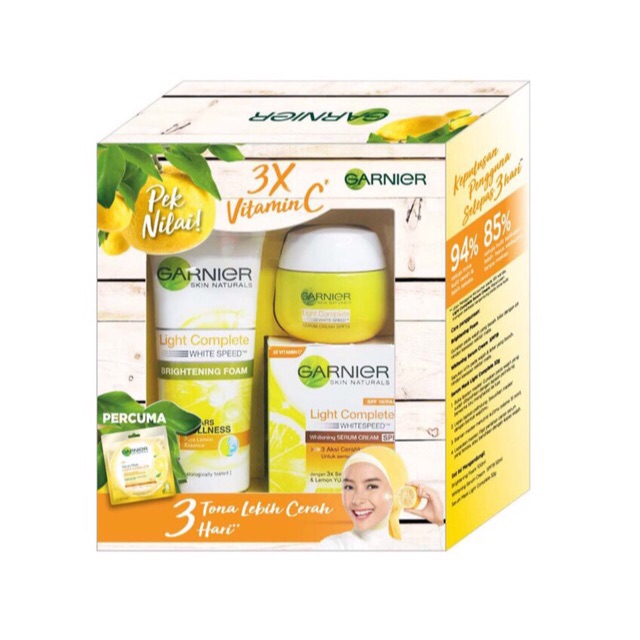 garnier facial set