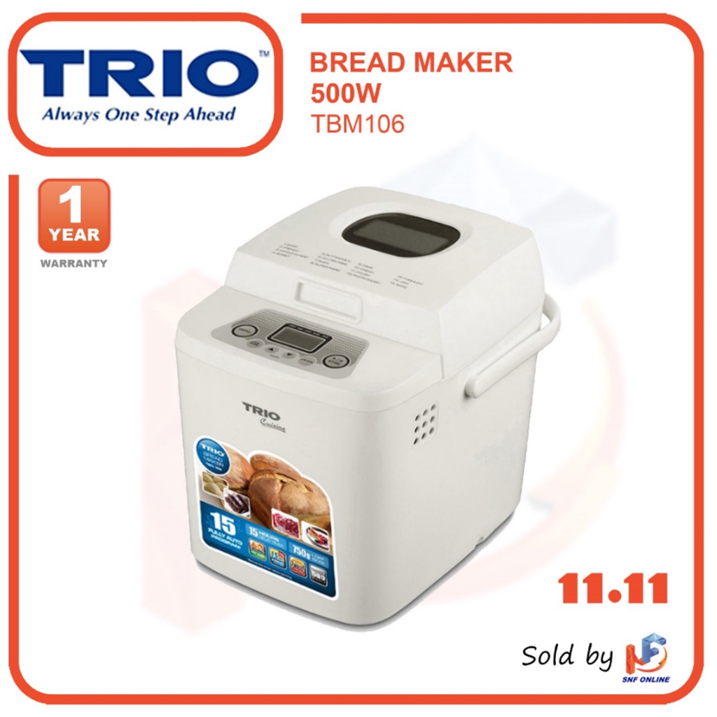 Trio Bread Maker Pembuat Roti TBM-106 TBM106 | Shopee Malaysia