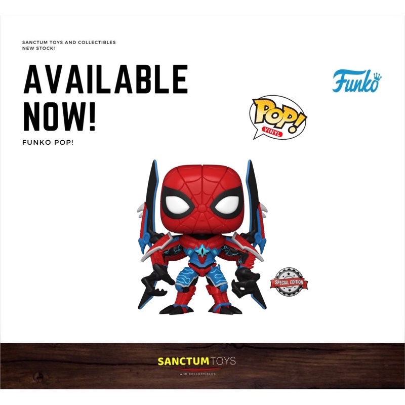 [Ready Stock] Funko Pop! Marvel: Mech Strike Monster Hunters - Spider-Man [Exclusive]