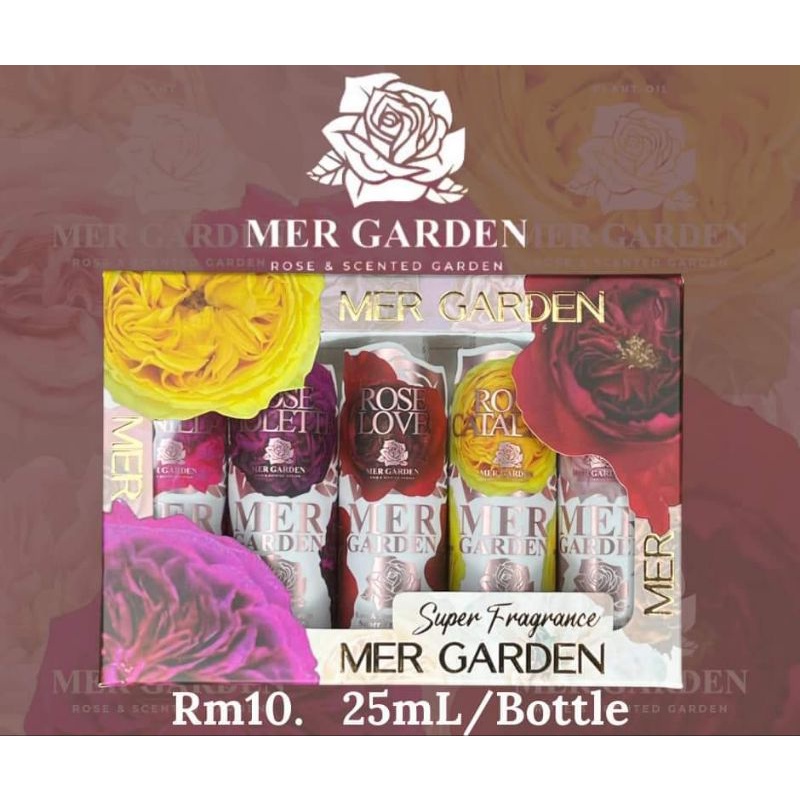MER GARDEN PERFUME ROSE/BODY MIST READY STOCK