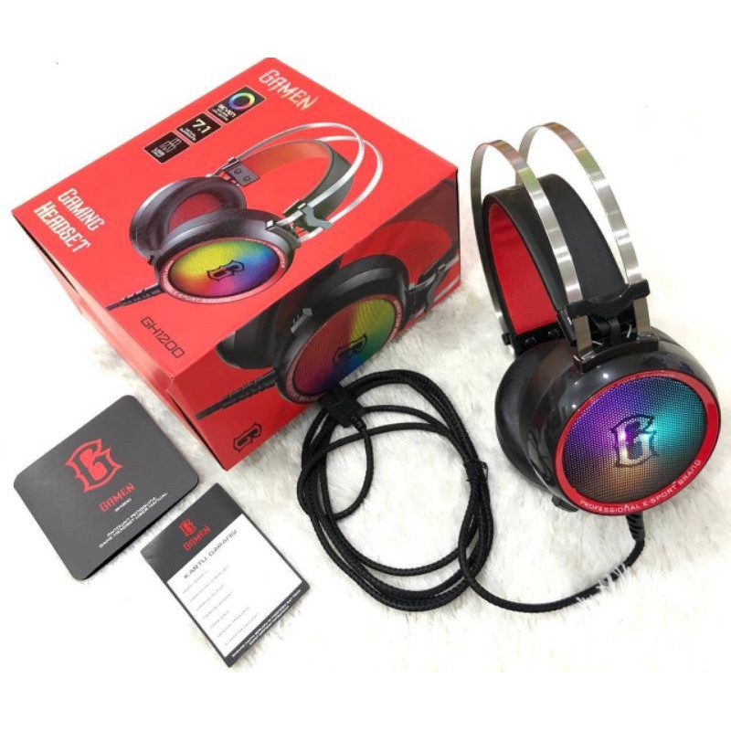 Gh1200 USB INPUT 7.0 VIRTUAL SURROUND GAMEN GAMEN HEADPHONE Warranty