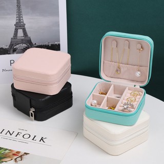 🔥READY STOCK🔥Multifunction Mini jewellery storage box portable travel smll jewelry box Accesories Organizer box jewellery for necklace ring earring case